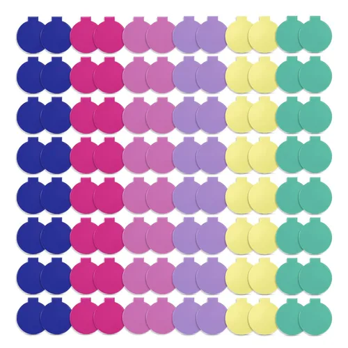 Vista 16 de Qislee Espejo compacto a granel, mini espejos plegables de bolsillo para bolso, 12 paquetes (6 colores)