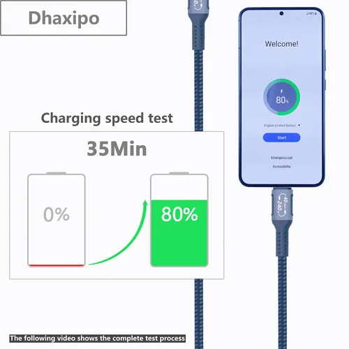 Vista 5 de Cable USB 4 para Thunderbolt 4 de 1.0 ft/1 pie, transferencia de datos de 40 Gbps con 240 W y 4K a 144 Hz 5K @ 60 Hz o 8K a 30 Hz, compatible