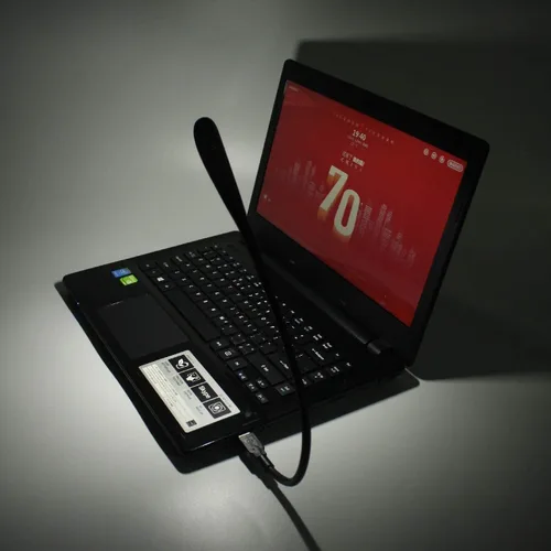Vista 6 de Lámpara USB regulable, luz de teclado flexible, mini luz USB para portátil