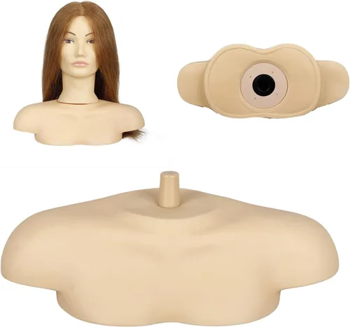 Vista 10 de Soporte de cabeza de maniquí, maniquí de hombro, cosmetología y entrenamiento de peluquería en entornos domésticos y de salón, soporte de hombro