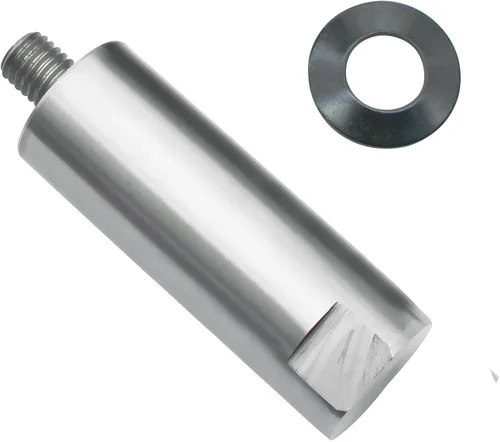 Vista 6 de Poste de 1 pulgada de diámetro con 3 pulgadas de longitud total para descanso de herramienta de torno de madera que incluye rosca, rosca M10X1.5