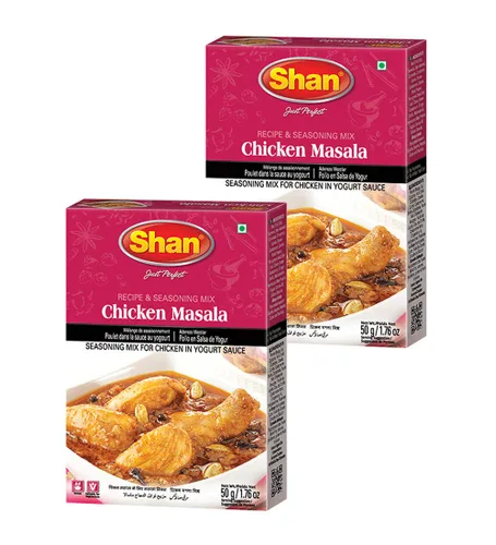 Vista 303 de Shan Chicken 65 - Mezcla de recetas y condimentos de 2.1 oz (60 g) - Polvo de especias para pollo frito picante agridulce - Adecuado