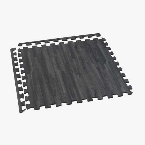 Vista 4 de Forest Floor 5/8 Inch Thick Printed Foam Tiles, Premium Wood Grain Interlocking Foam Floor Mats, Anti-Fatigue Flooring