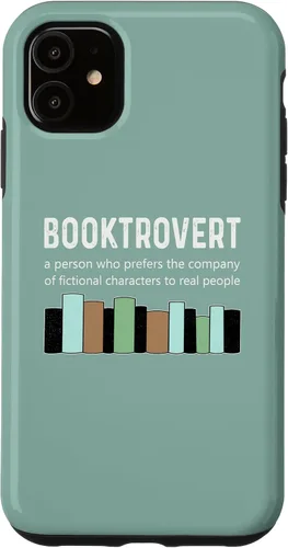 Vista 8 de Booktrovert Book Lover Book Worm Reading Nerd Bookshelf Case for iPhone 17