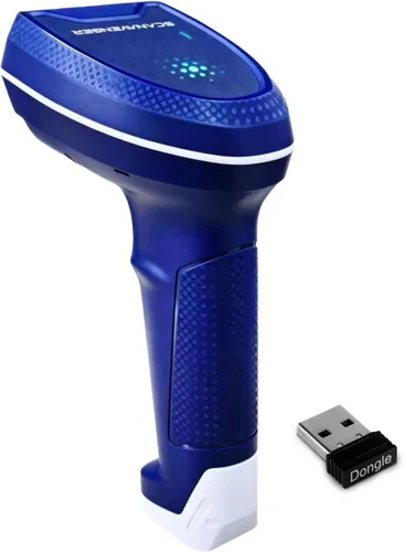 Vista 10 de ScanAvenger Escáner de Código de Barras Bluetooth Inalámbrico Portátil 1D&2D con Soporte Bluetooth: Escáner de Mano 3-en-1, Inalámbrico, Pistola