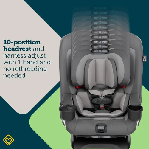 Vista 11 de Safety 1st EverSlim - Asiento de automóvil convertible 4 en 1, clip de pecho SecureTech, ultra delgado, 4 modos de bebé a refuerzo, asiento