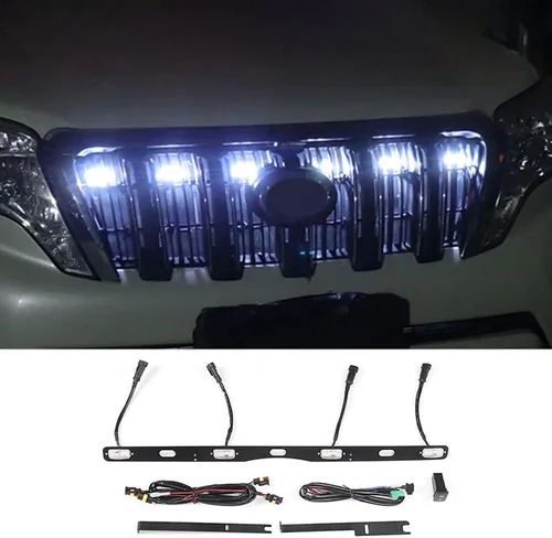 Vista 9 de Lámpara de luz LED de luz central de espacio de luz para Toyota Land Cruiser Prado 150 LC150 2023-2014 2015 2016 2017 Modificación Accesorios