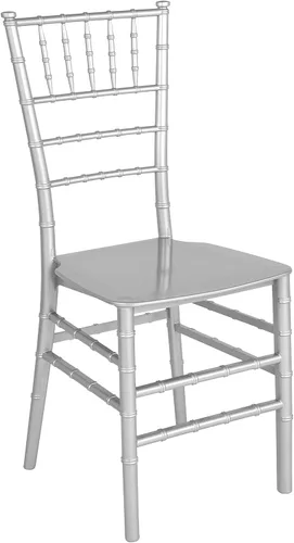 Vista 18 de Flash Furniture Silla Chiavari apilable de resina de caoba serie HERCULES