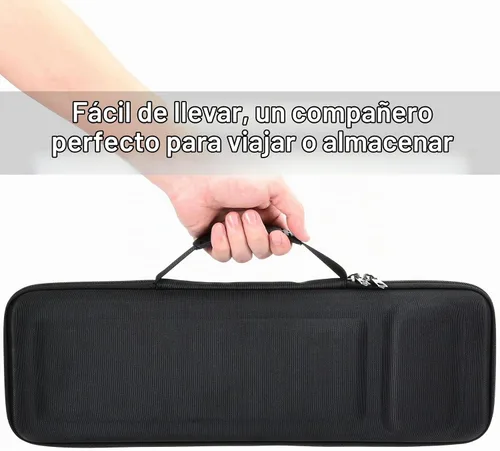 Vista 8 de RAIACE Funda rígida de almacenamiento compatible con Apple Magic Keyboard + Magic Mouse. (solo funda), color negro
