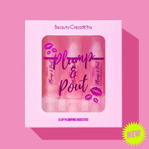 Vista 4 de Plump & Pout Lip Plumping Lipgloss de Beauty Creations (juego de 3 piezas)