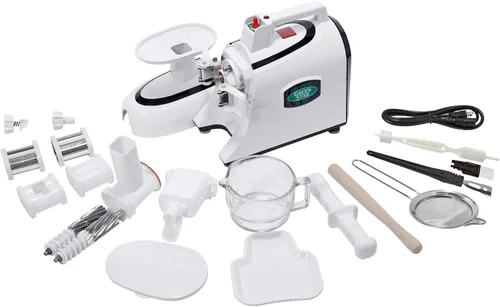 Vista 6 de Tribest Green Star Elite GSE-5300-220V Deluxe Jumbo Twin Gear Extractor de jugo con juego de máquina de pasta, 220 V, no apto para uso en Estados
