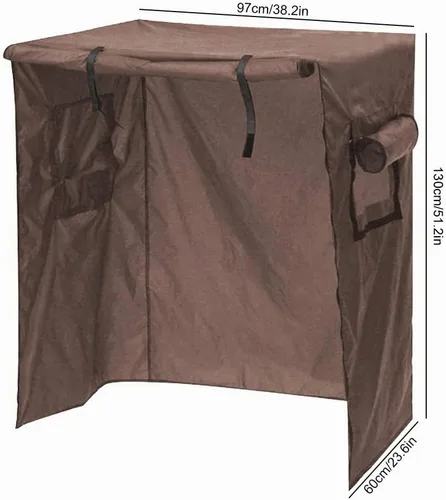 Vista 9 de Funda para jaula de pájaros, plegable, funda para jaula de mascotas, resistente al agua, para jardín, a prueba de lluvia, a prueba de viento, hogar