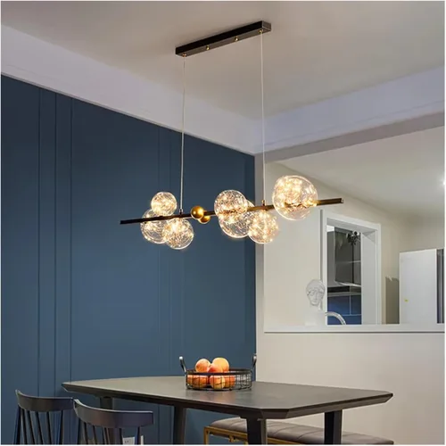 Vista 5 de Modern Dining Room lamparas decoracion hogar moderno Smart Pendant Lights Decoration Salon Chandeliers for Dining Room,Dining Light Fixtures Cold