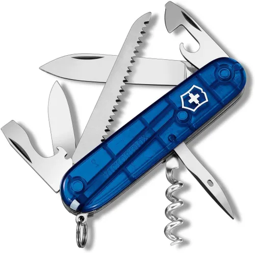 Vista 2 de Victorinox Camper - Cuchillo suizo del ejército, 13 funciones, navaja de bolsillo de fabricación suiza con hoja grande, destornillador, pinzas
