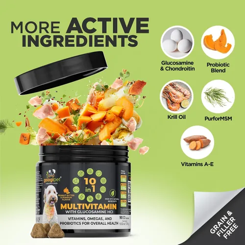 Vista 5 de Googipet - Multivitamínico masticable para perros, vitaminas y suplementos