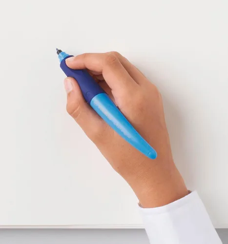 Vista 8 de Cómodo bolígrafo STABILO EASYoriginal Single Pen - diseño azul - diestro