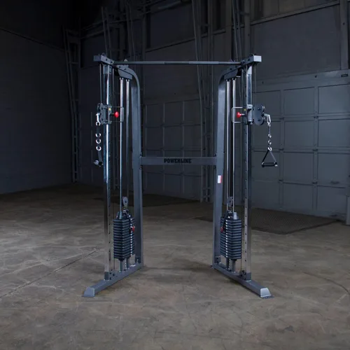 Vista 6 de Body-Solid Powerline - Máquina de ejercicios cruzados para gimnasio doméstico y comercial, centro de entrenamiento funcional con pila de pesas