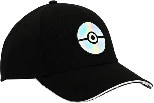 Vista 3 de Pokémon - Sombrero holográfico de poliuretano Pokeball negro Elite Flex