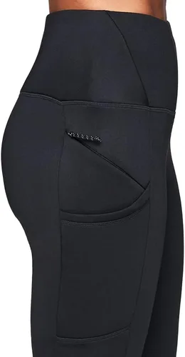 Vista 2 de Avalanche Leggings de cintura alta con forro polar y bolsillo con cremallera para mujer