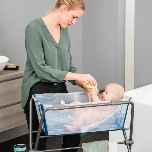 Vista 5 de Stokke Flexi Bath Stand, Gris - No Compatible con Flexi Bath X-Large - Ideal para Recién Nacidos de Hasta 21 libras