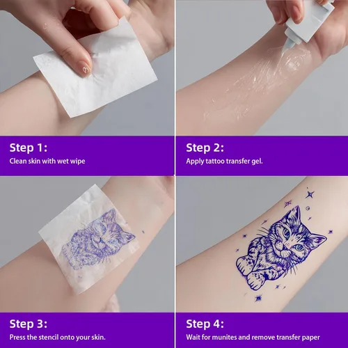 Vista 6 de Máquina impresora de plantillas de tatuajes, impresora portátil de transferencia de tatuajes para artistas del tatuaje y entusiastas, compatible