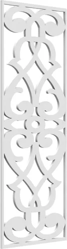 Vista 151 de 9 3/8"W x 24 3/8"H x 1/4"T Bellaire Decorativos Paneles de pared de madera calado, abedul