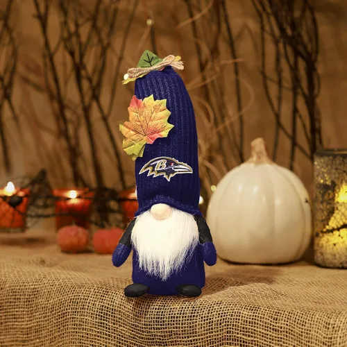 Vista 5 de FOCO NFL Unisex-Adult NFL Team Logo Mixed Harvest Stuffed Figure 10" Plush Gnome