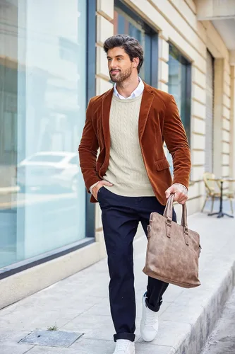 Vista 7 de COOFANDY Suéter de punto con cuello redondo para hombre, ajustado, ligero, casual, con patrón de torceduras