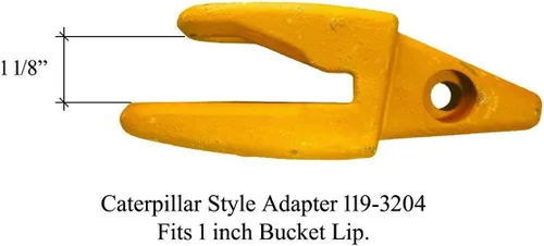 Vista 2 de 8 – Cata Style J200 Backhoe Bucket Shanks 1.0 in labio, dientes de roca, 1U-3202TL, 119-3204