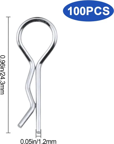 Vista 2 de 100 clips universales para cuerpo a control remoto para todas las piezas de repuesto de carrocería a escala 1/8 1/10 1/12 Redcat HPI Himoto HSP