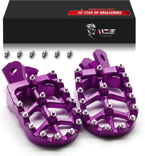 Vista 12 de MZS Estriberas eléctricas para motocross compatibles con X3 XXX MX3 MX4 MX5, estriberas Ebike MX más anchas reposapiés resto pedal CNC aluminio negro