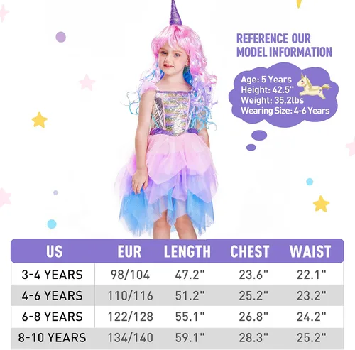 Vista 6 de Disfraz de princesa para niñas disfraz para fiesta de cumpleaños