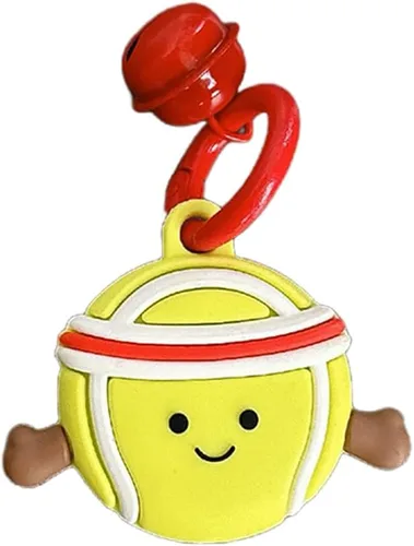 Vista 20 de Yatchen Bonita funda de silicona para AirTag 2021 Finder Fun 3D Cartoon Animal Anti Scratch Llavero Tracker Protector Bluetooth (Béisbol, 1 unidad)