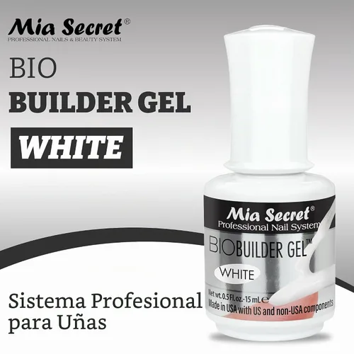 Vista 2 de Mia Secret Bio Builder Gel - 0.5 fl oz (blanco)