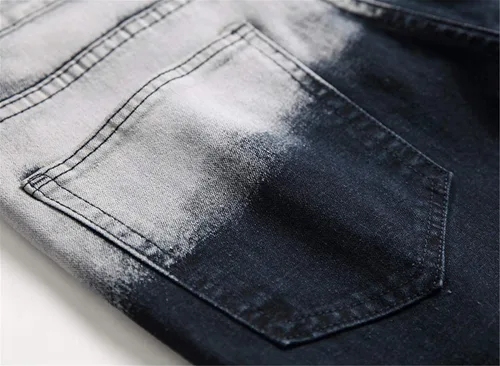 Vista 6 de Pantalones para hombres entalle ajustado rasgados