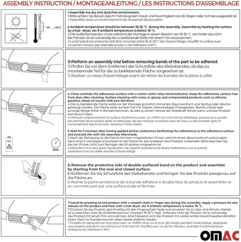Vista 4 de OMAC Cubierta de acero inoxidable para parachoques delantero cromado oscuro, 5 unidades, para Mercedes Metris 2014-2019 Pre Facelift