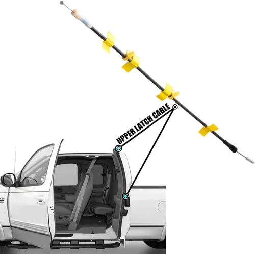Vista 9 de Cables de pestillo inferior de la puerta trasera compatibles con Ford F150 1997-2003 Heritage F150 2004 F250 1997-1999 Kit de cables de la parte