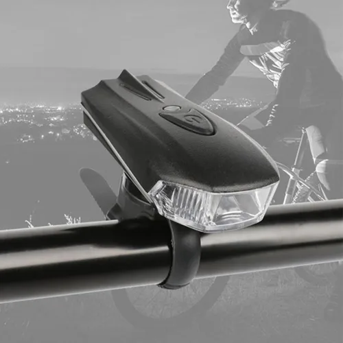 Vista 5 de Hemobllo Bike Light Kit USB Rechargeable Front Headlight and Red Rear Taillight Set Waterproof Bicycle Handlebar Lamp for Night Riding Outdoor