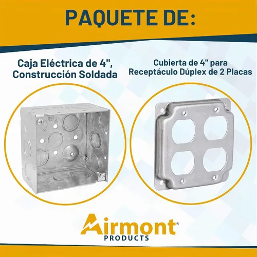 Vista 2 de AP-1105X Serie de Cajas y Cubiertas Eléctricas Soldadas (2 Bandas Dúplex)