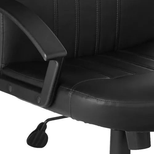 Vista 10 de Boss Office Products B8106 Silla ejecutiva de cuero en negro, respaldo medio