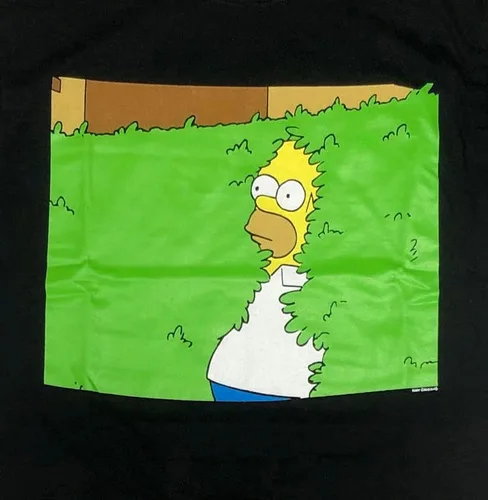 Vista 2 de Homer Simpson The Simpsons Hiding in The Grass - Camiseta de manga corta