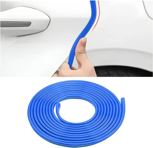 Vista 10 de Protectores de borde de puerta de automóvil, protección de borde de puerta sellada de PVC de 16 pies, tiras protectoras anticolisiones, moldura