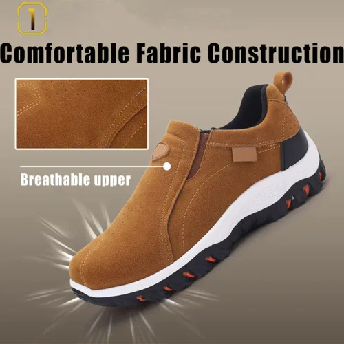 Vista 7 de Buen soporte de arco para hombre transpirables ligeros y antideslizantes zapatos ortopédicos para hombre para actividades al aire libre senderismo