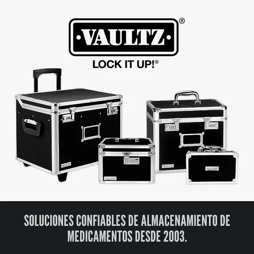 Vista 9 de Vaultz Cajas de seguridad seguras – Caja de seguridad segura con combinación, almacenamiento para documentos, objetos de valor, medicamentos