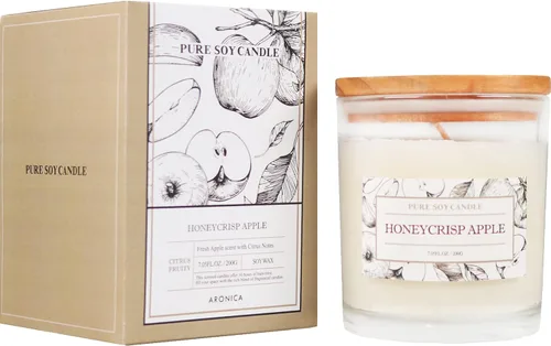 Vista 16 de Aronica Regalos de Anfitriona de Alta Gama para Mujer, Vela de Bambú y Jazmín, Velas de Soja para el Hogar Perfumado, Velas Naturales de Verano