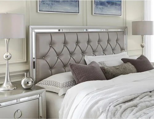 Vista 3 de Cama matrimonial Riley Tufted