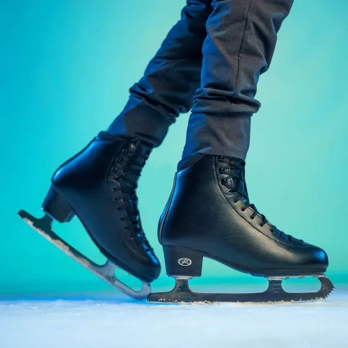 Vista 2 de Riedell Topaz - Patines de hielo para adultos para mujeres y hombres, de apoyo, cómodos, absorben la humedad, patines de hielo para adultos con hoja