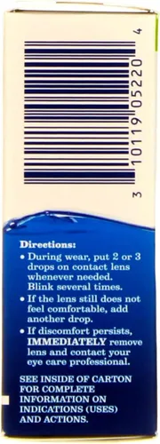 Vista 2 de Bausch & Lomb ReNu MultiPlus Gotas lubricantes y rehumectantes 0.27 onzas (paquete de 5)