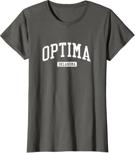Vista 6 de Optima Oklahoma OK - Camiseta de diseño deportivo vintage, Negro