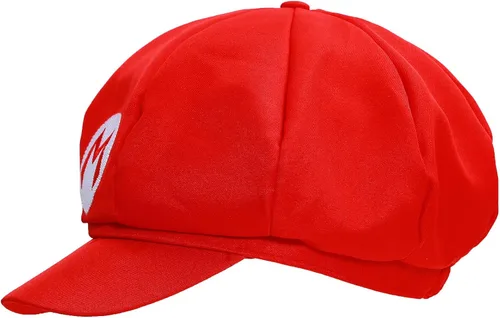 Vista 3 de Xcoser Nueva versión Super Mario Bros Unisex Sombrero Gorra Mario Luigi Cosplay